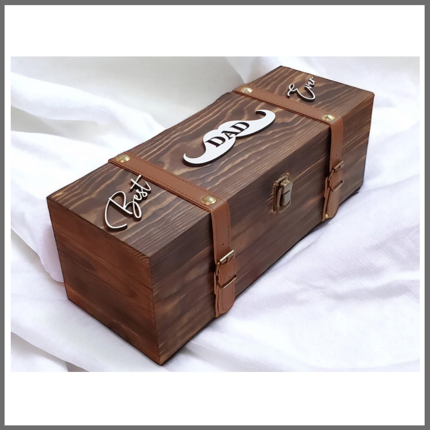 Custom Personalized rustic style wooden wine box for employee appreciation, father's day, wine lovers, Christmas gift