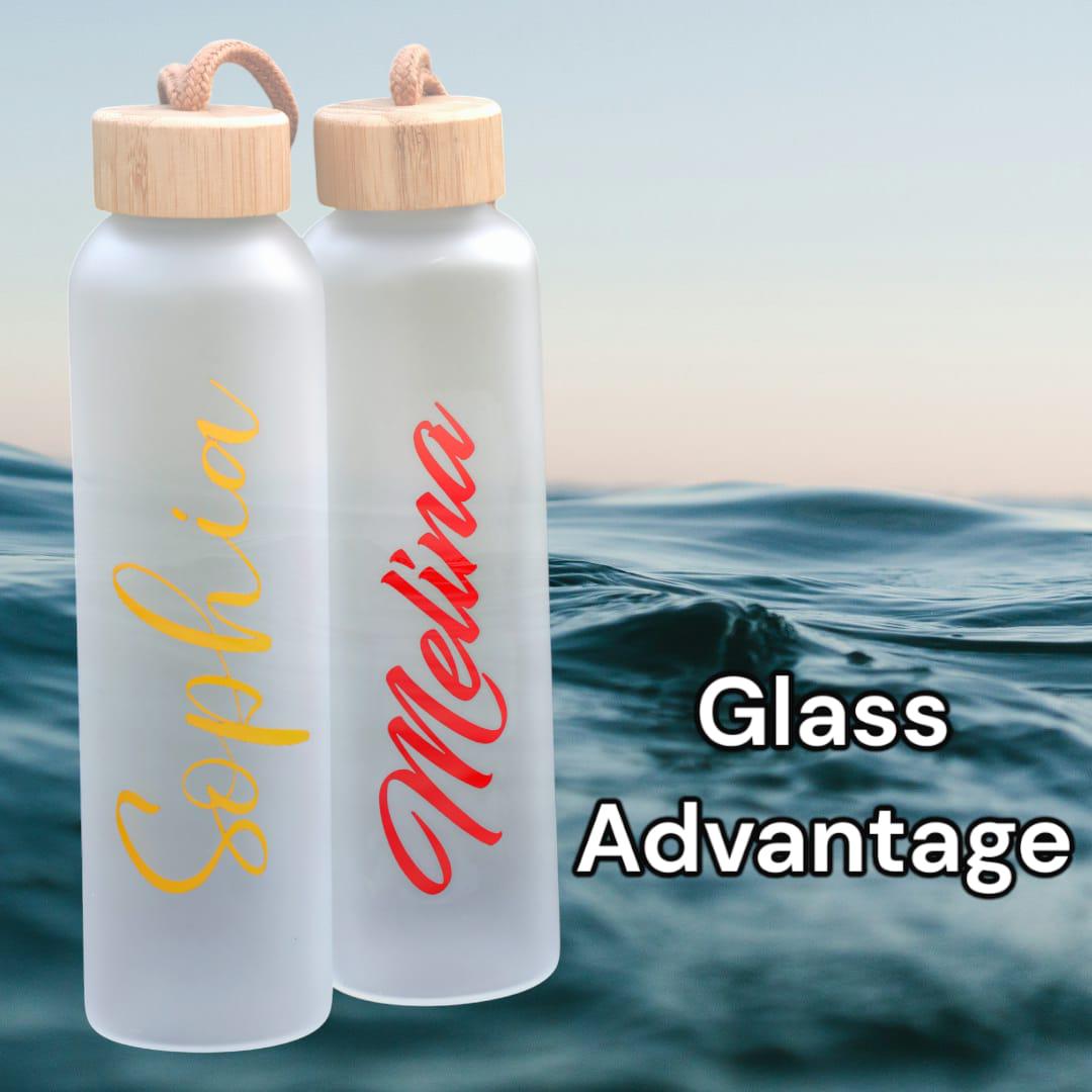 Personalized water glass bottle, Premium water bottle, Healthy water container, Christmas Gift, Athlete Gift, Fast Shipping, USA Seller