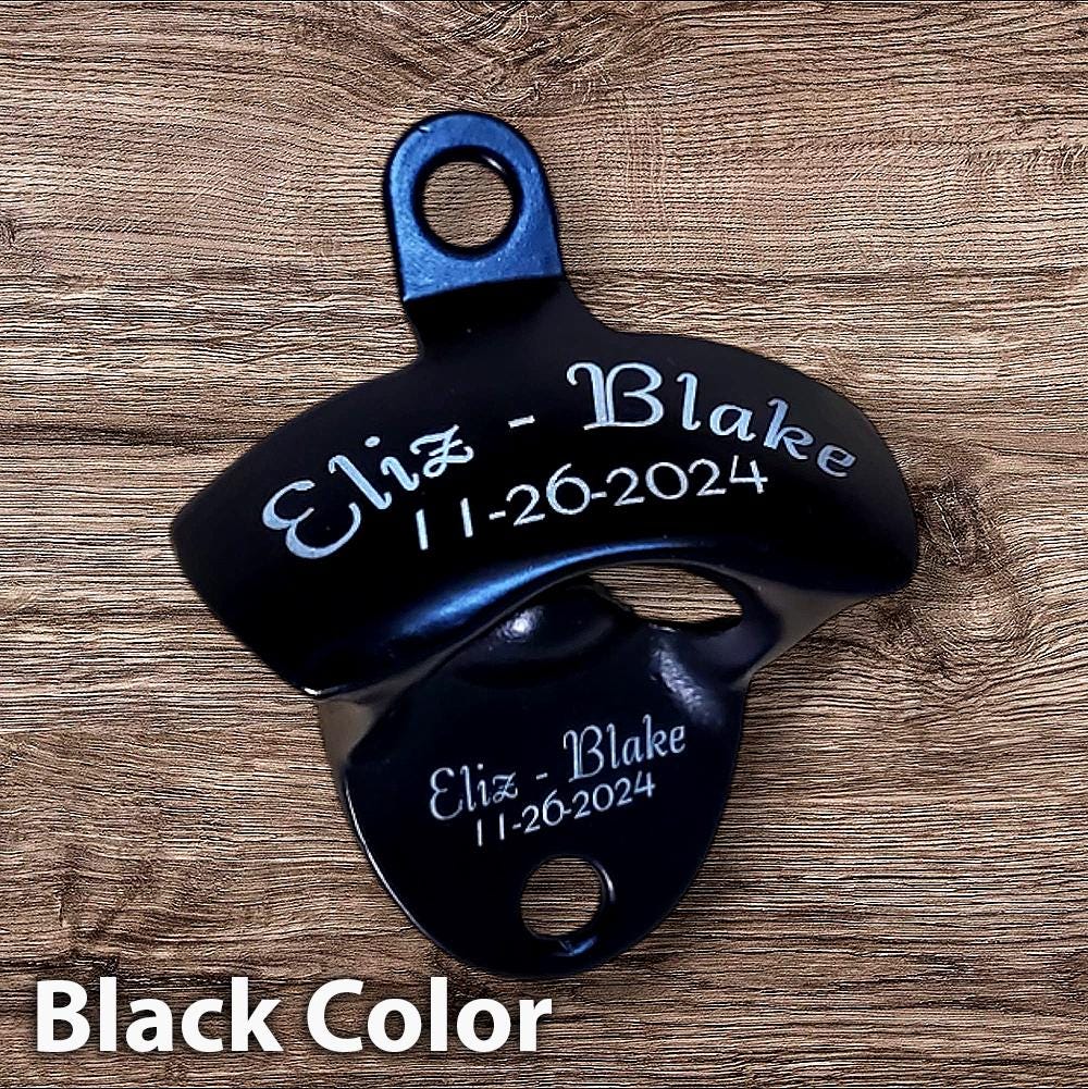 Personalized Bottle Opener Wall Mounted Stainless, Mountable Beer or Soda Bottle Cap Opener Outdoor for Bar KTV DIY, Gift for Beer Lovers