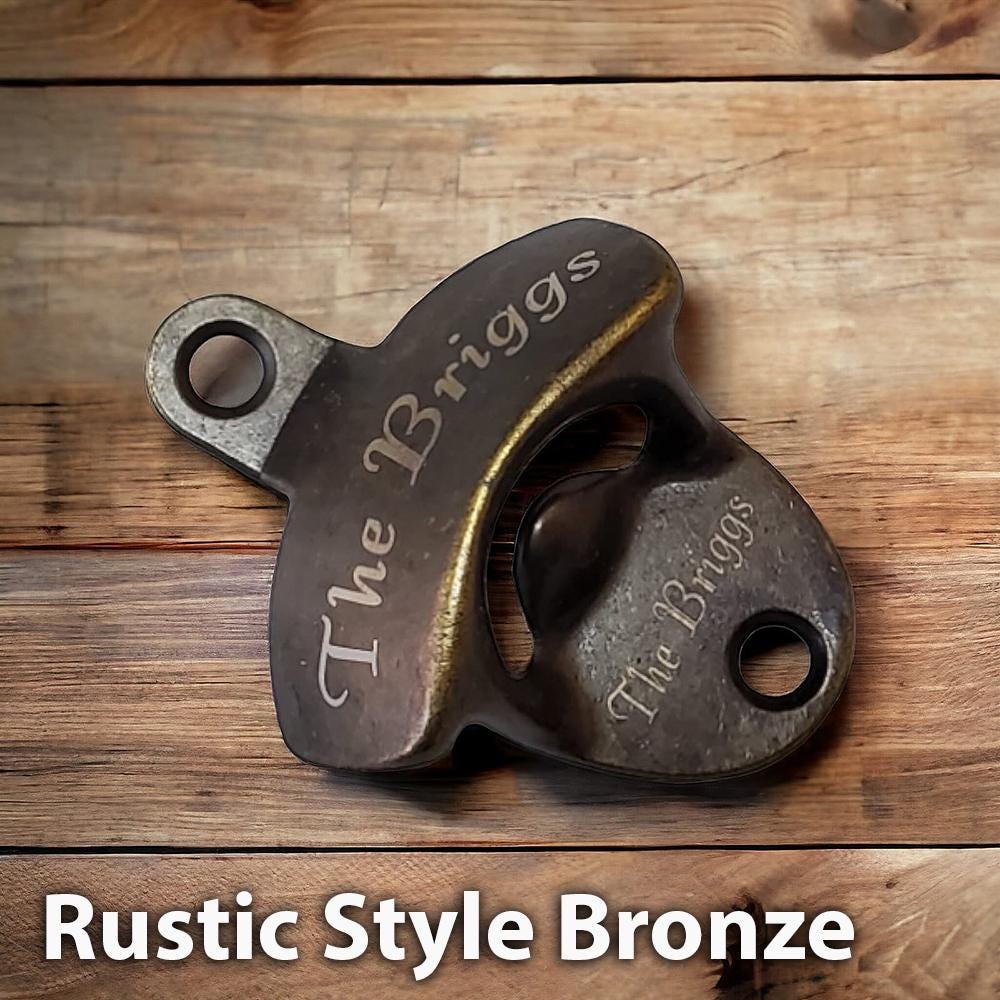 Personalized Bottle Opener Wall Mounted Stainless, Mountable Beer or Soda Bottle Cap Opener Outdoor for Bar KTV DIY, Gift for Beer Lovers