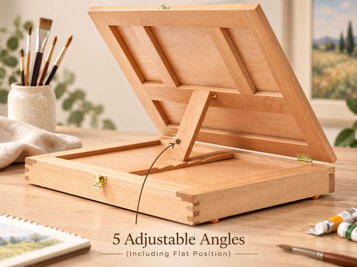 Personalized Portable Beech Art Drawing Painting Supply Table Easel • Customized Name • Birthday • US Seller • Fast Shipping • Easel Gift