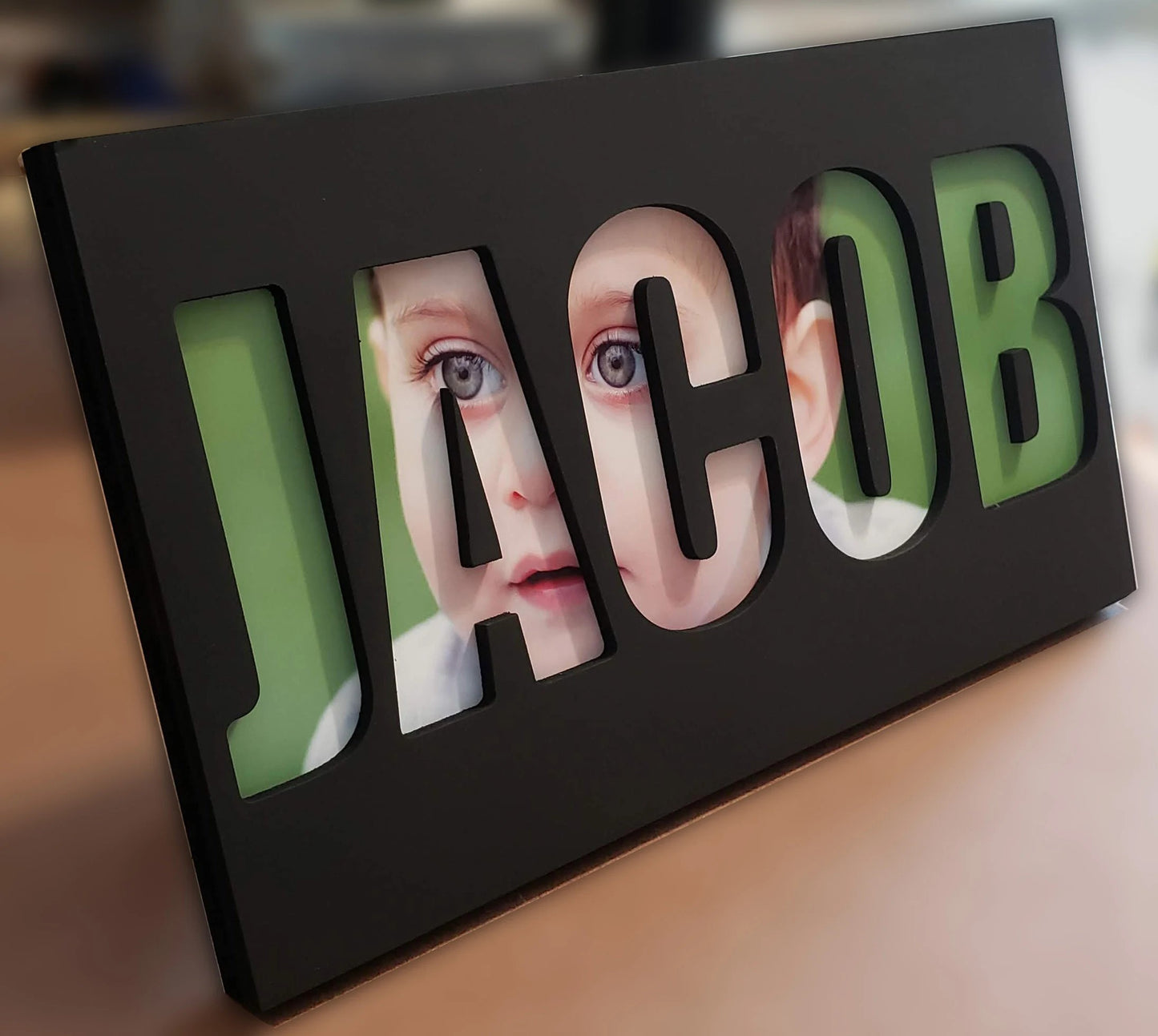 custom Picture mask frame personalized name birthday gift 