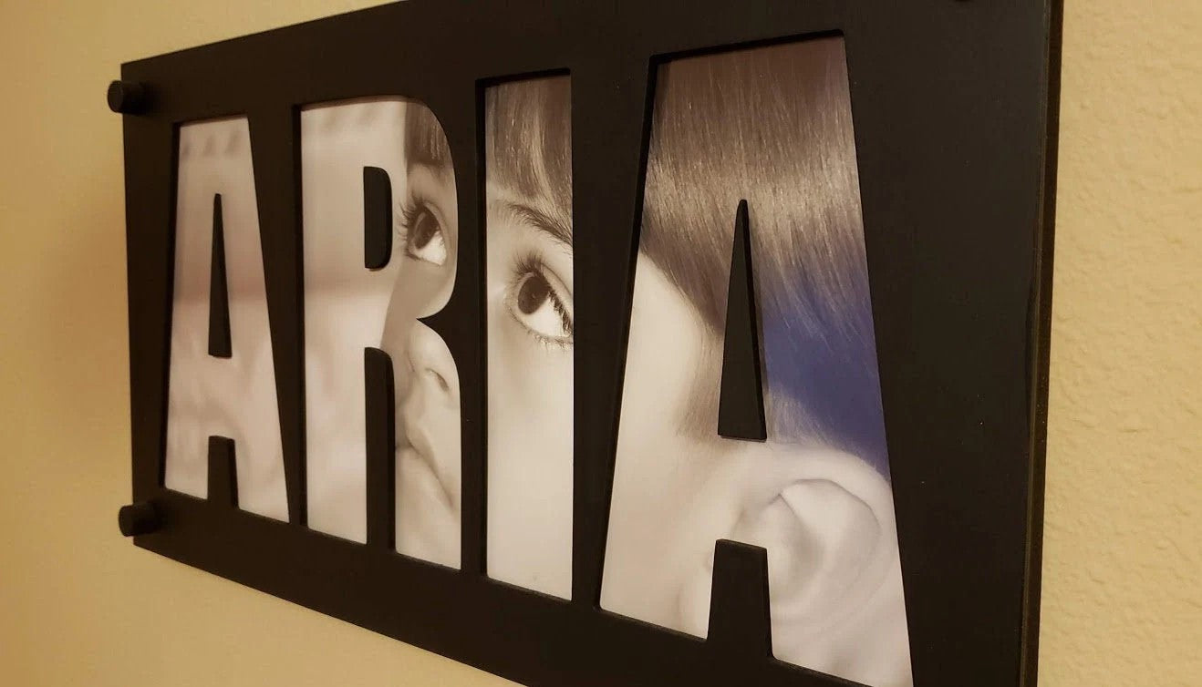 custom Picture mask frame personalized name birthday gift 