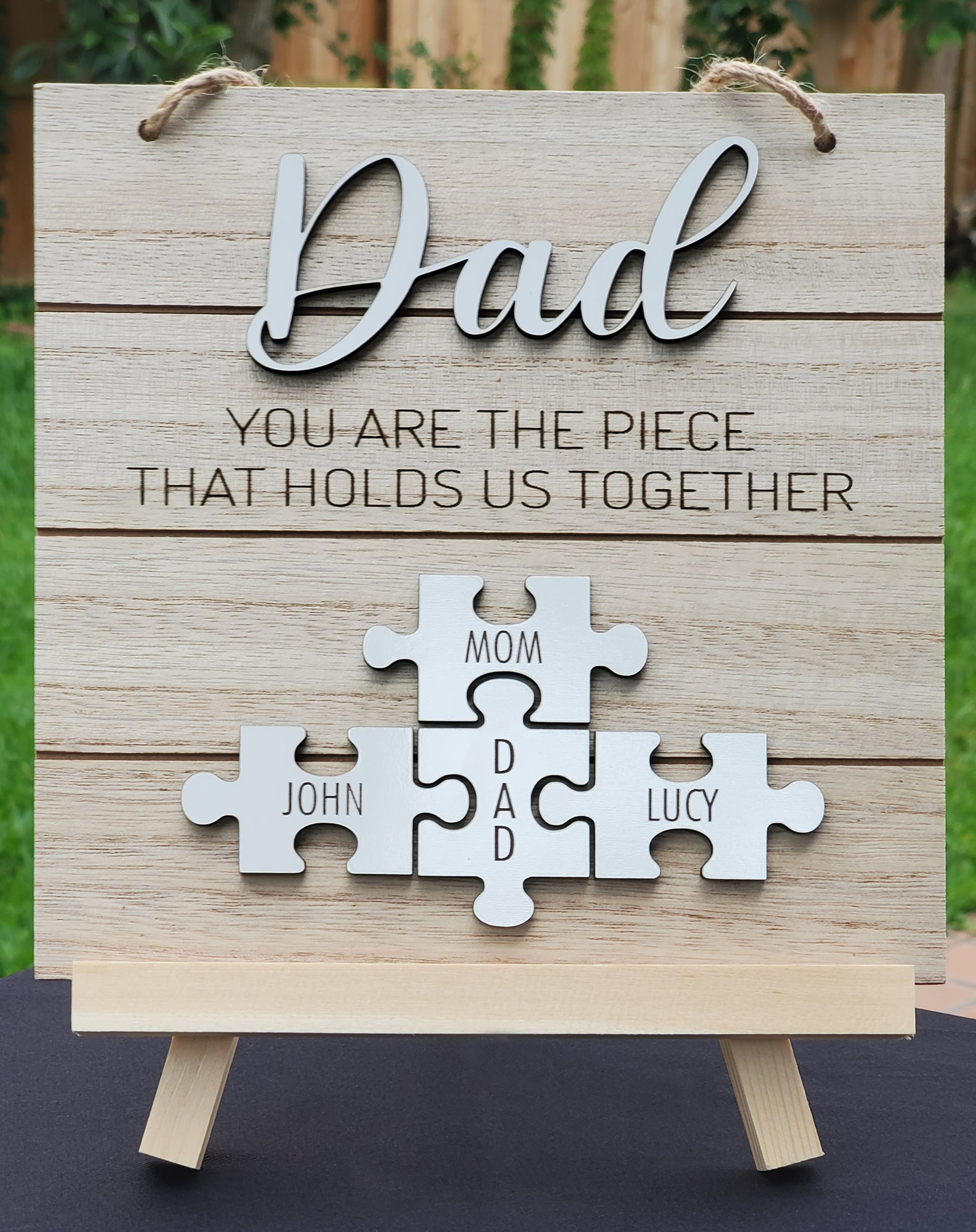 customized personalized fathers day gift dad drsktop frame