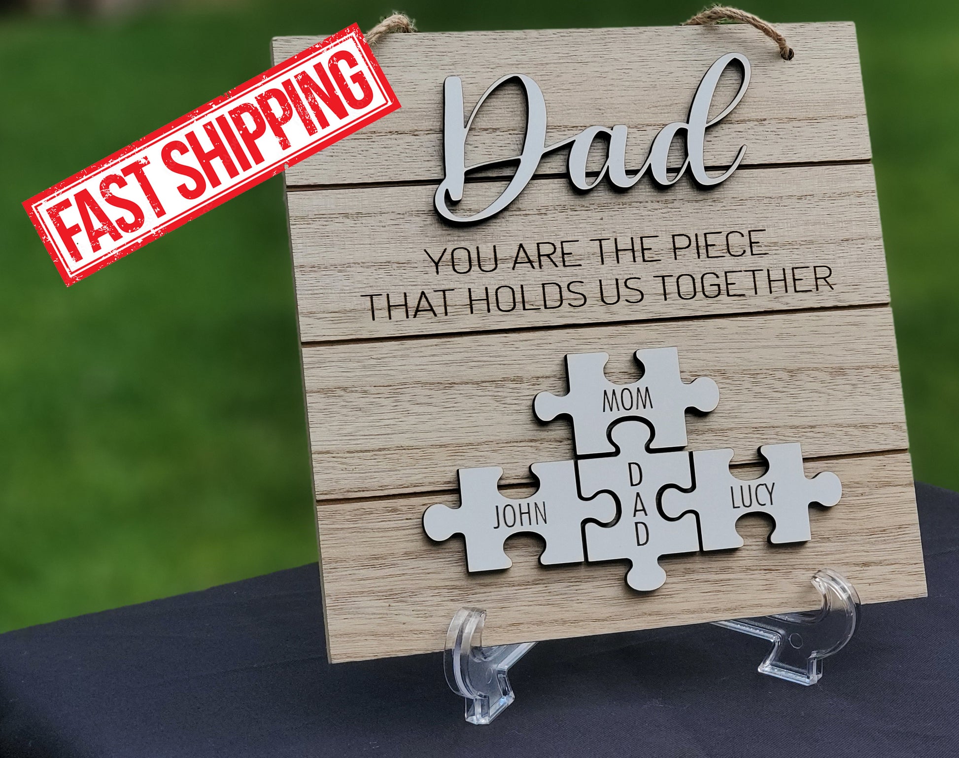 customized personalized fathers day gift dad drsktop frame