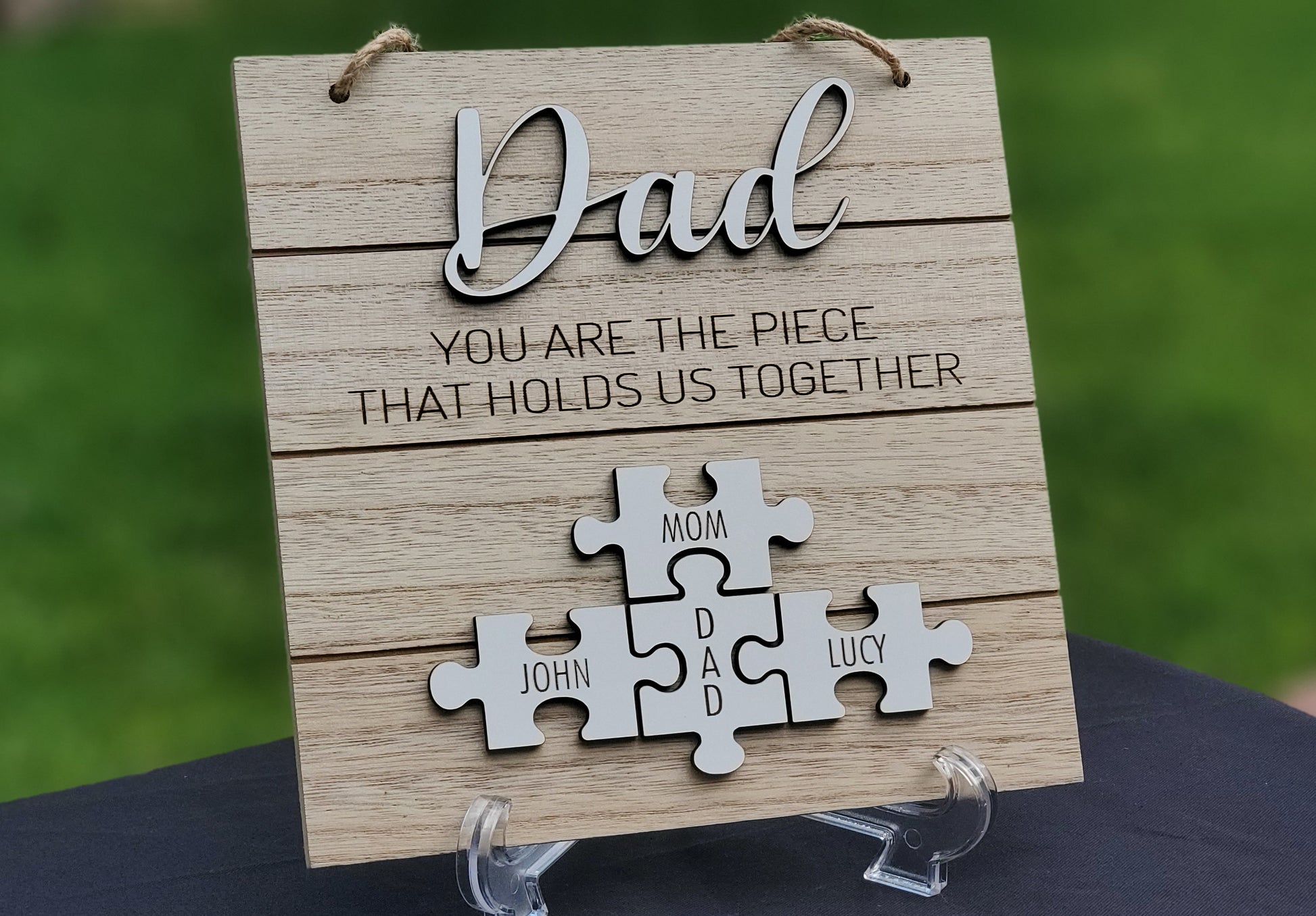 customized personalized fathers day gift dad drsktop frame