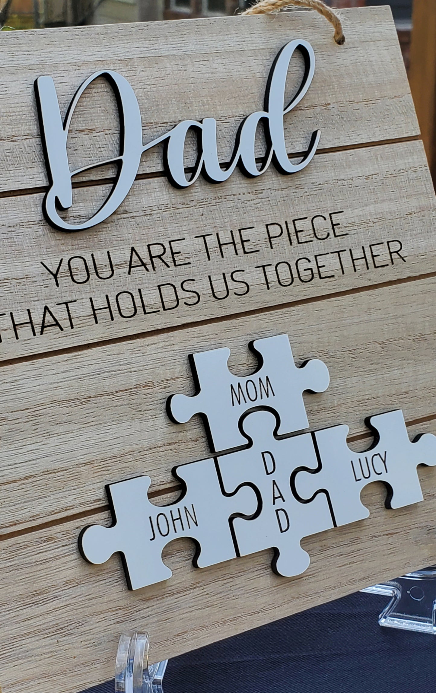 customized personalized fathers day gift dad drsktop frame