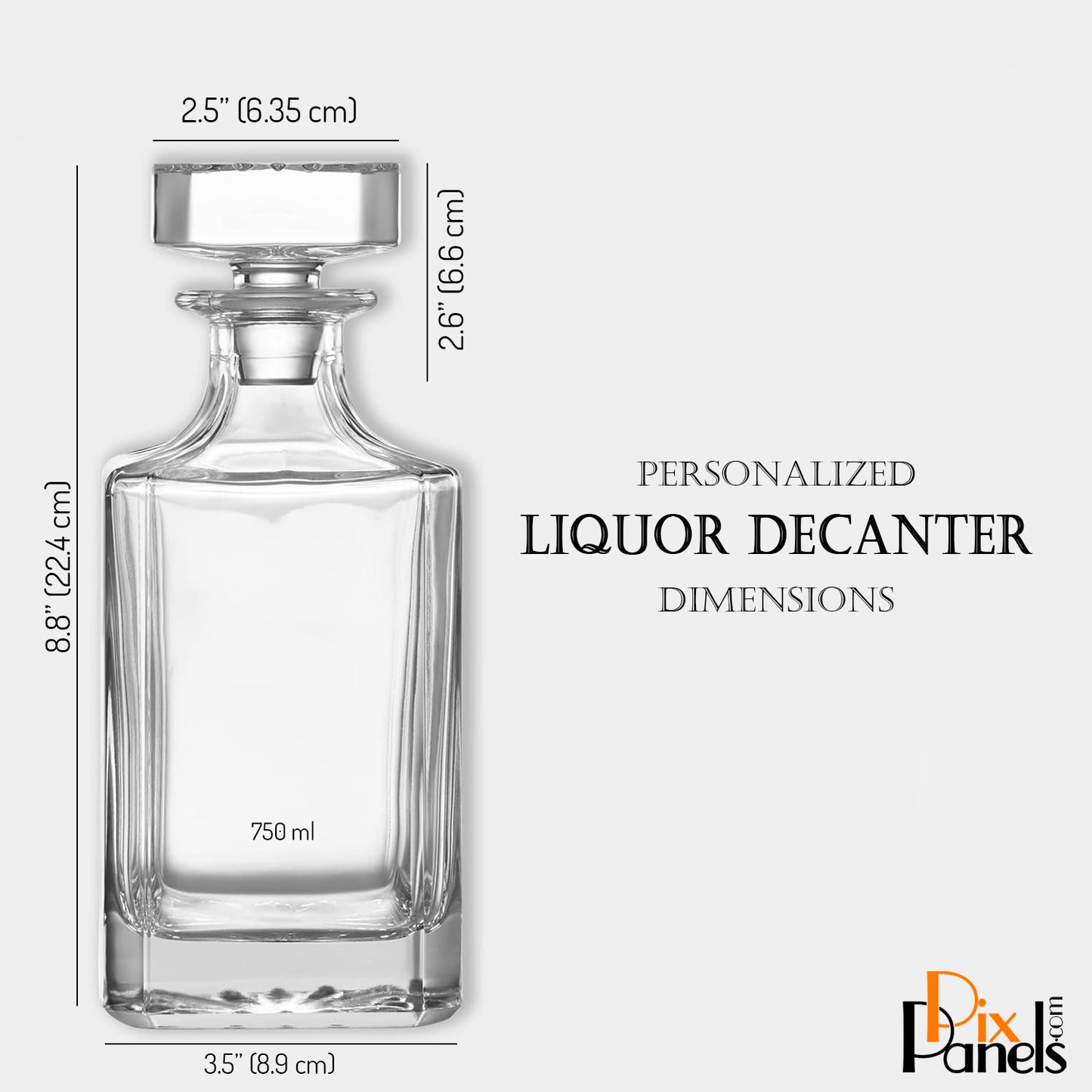 Personalized Whiskey Decanter – Wedding Memory, Groomsmen Gift, Christmas Gift, Wedding Favor, Corporate Logo